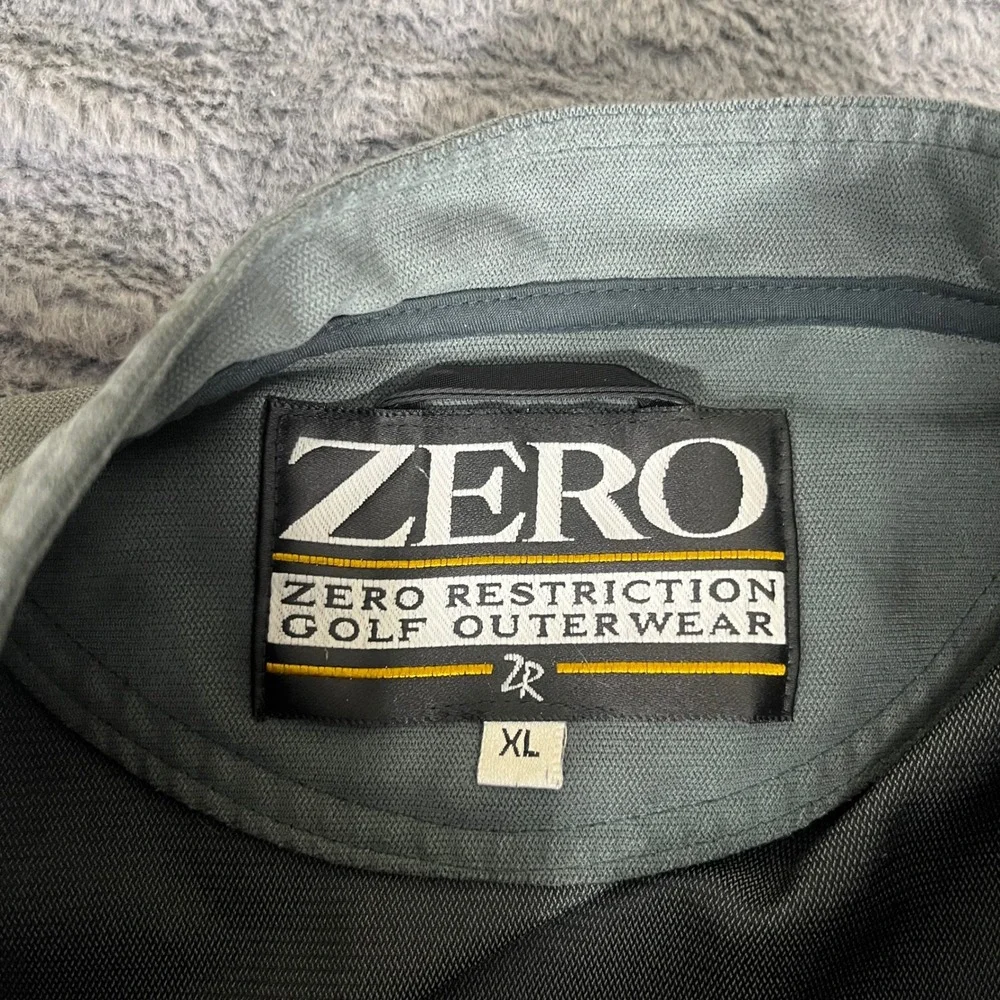 Zero Restriction‎ Golf Vest XL Green Quarter Placket Made in USA Cherry Creek